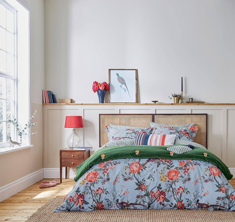 Joules CHINOISE FLORAL COVER SET BLUE
