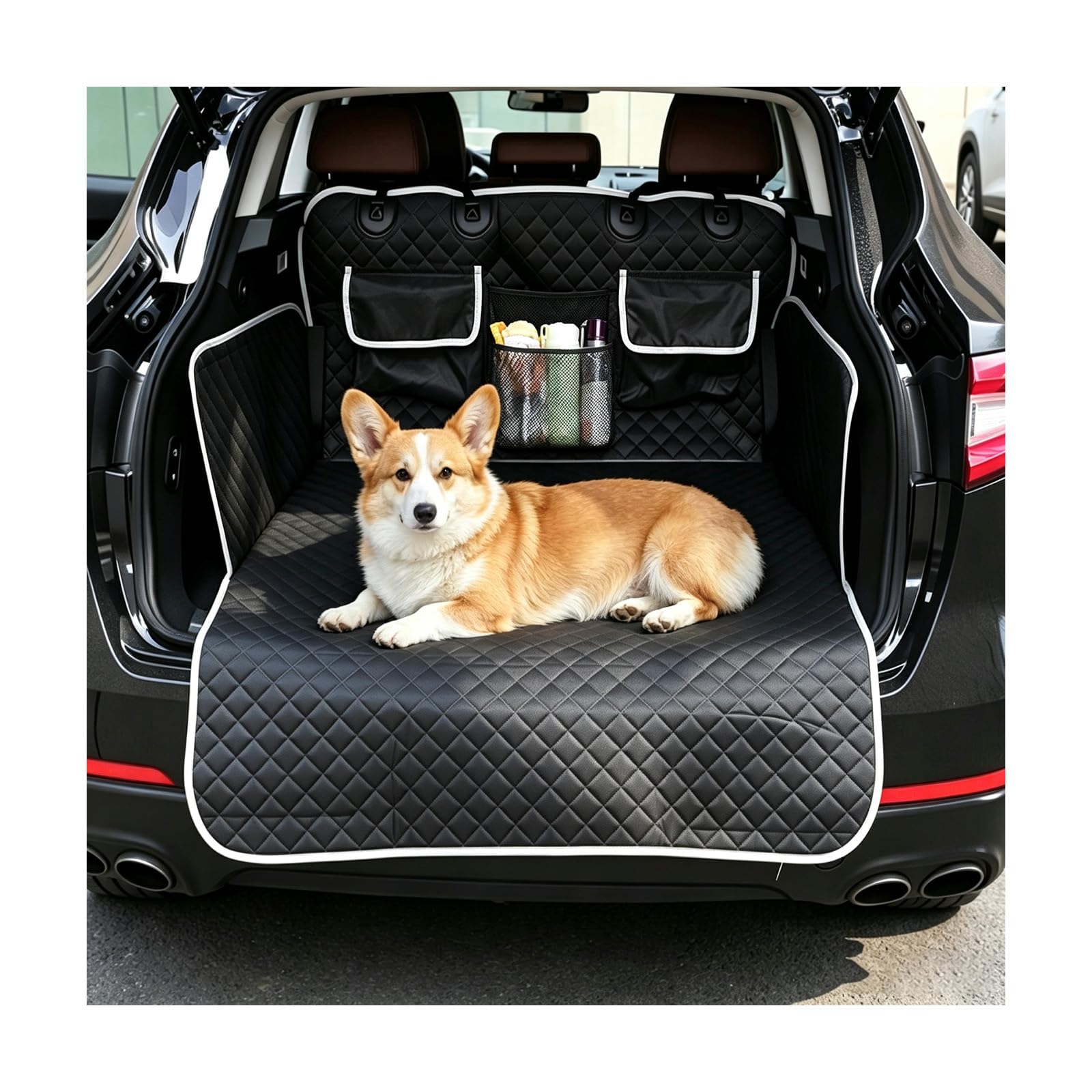 Telo Auto per Cani Compatibile con Toyota Soarer | Telo Auto per Cani 600D Oxford Con Protezione Laterale Facile da Pulire Pieghevole