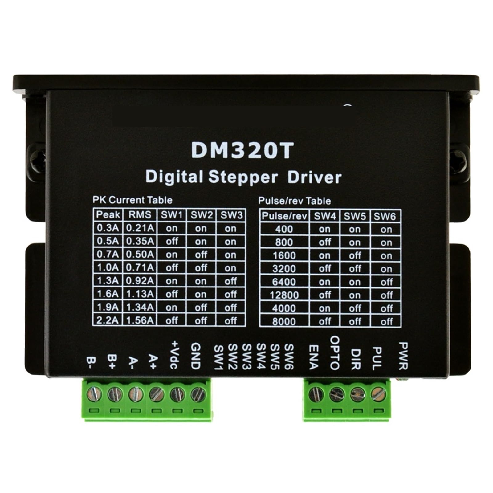 Pilote pas à pas numérique contre les pertes de pas moteur 10-30VDC 0,3-2,2A - 4