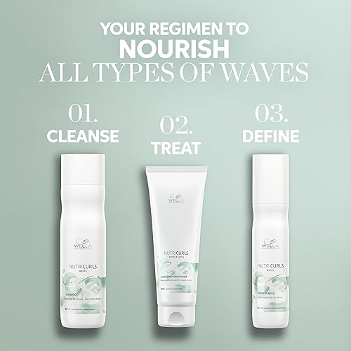 Miniatura 9 de Wella Professionals Nutricurls Milky Waves - Spray nutritivo sin enjuague para cabello ondulado, manejabilidad para ondas suaves y seductoras,