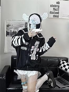 Amazon.co.jp: [Misswdd] 病みかわいい セーラー襟 ジップアップ