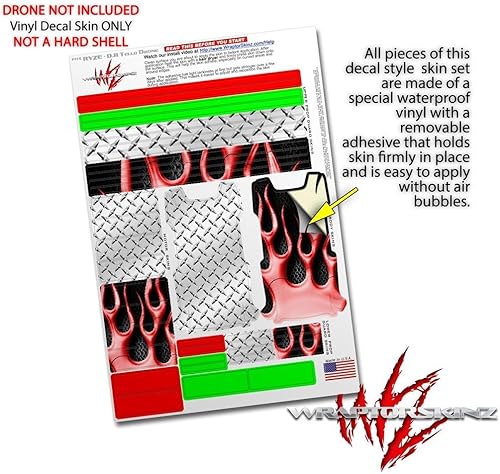 Miniatura 4 de Skin Wrap 2Pack para DJI Ryze Tello Drone placa de diamante Metal Drone No Incluidas
