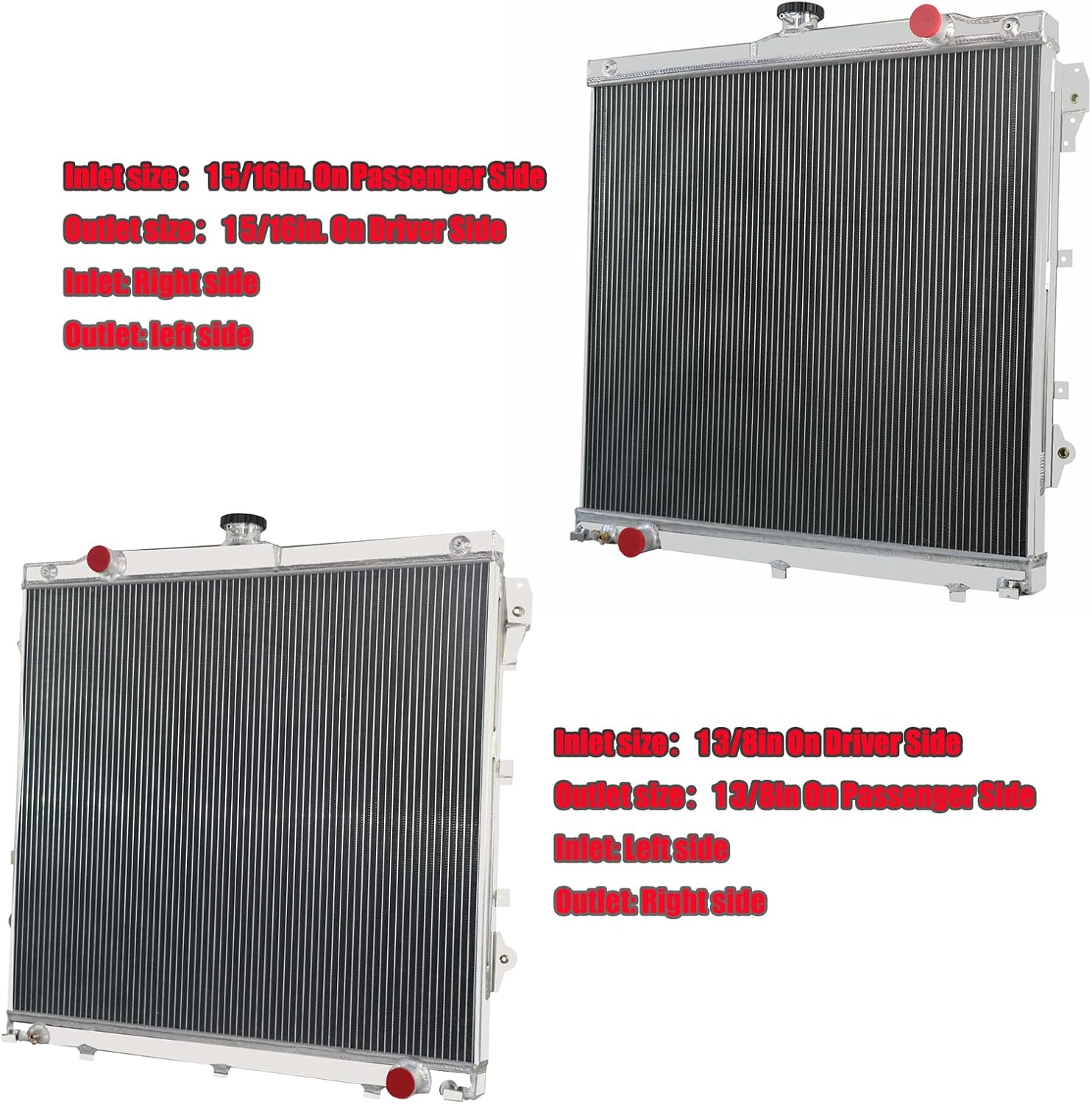 4 Row Core Radiator for 2007-2014 Toyota Tundra SR SR5 4.0L V6 Engine Radiador Aluminum CU2993 Radiators