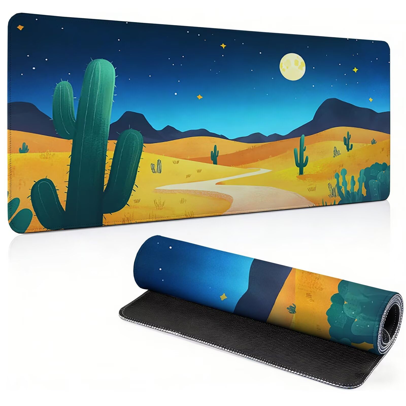 Tapis de Souris Gaming 900 x 450 mm, désert Lune 2 Sous Main Bureau 0c0-702