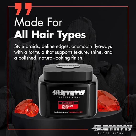 Gummy Hair Gel 700 ml Maximum Hold