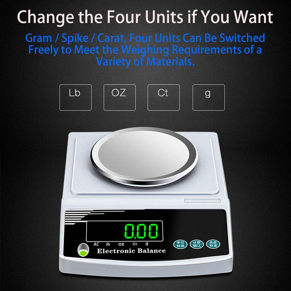 icVantA Lab Precision Weighing Balance Scales/Precision Scale for Laboratories Digital Analytical Balance 0.001g Precise Electronic Scale for Lab/Pharmacy/Jewelry STO?300g/0.001g