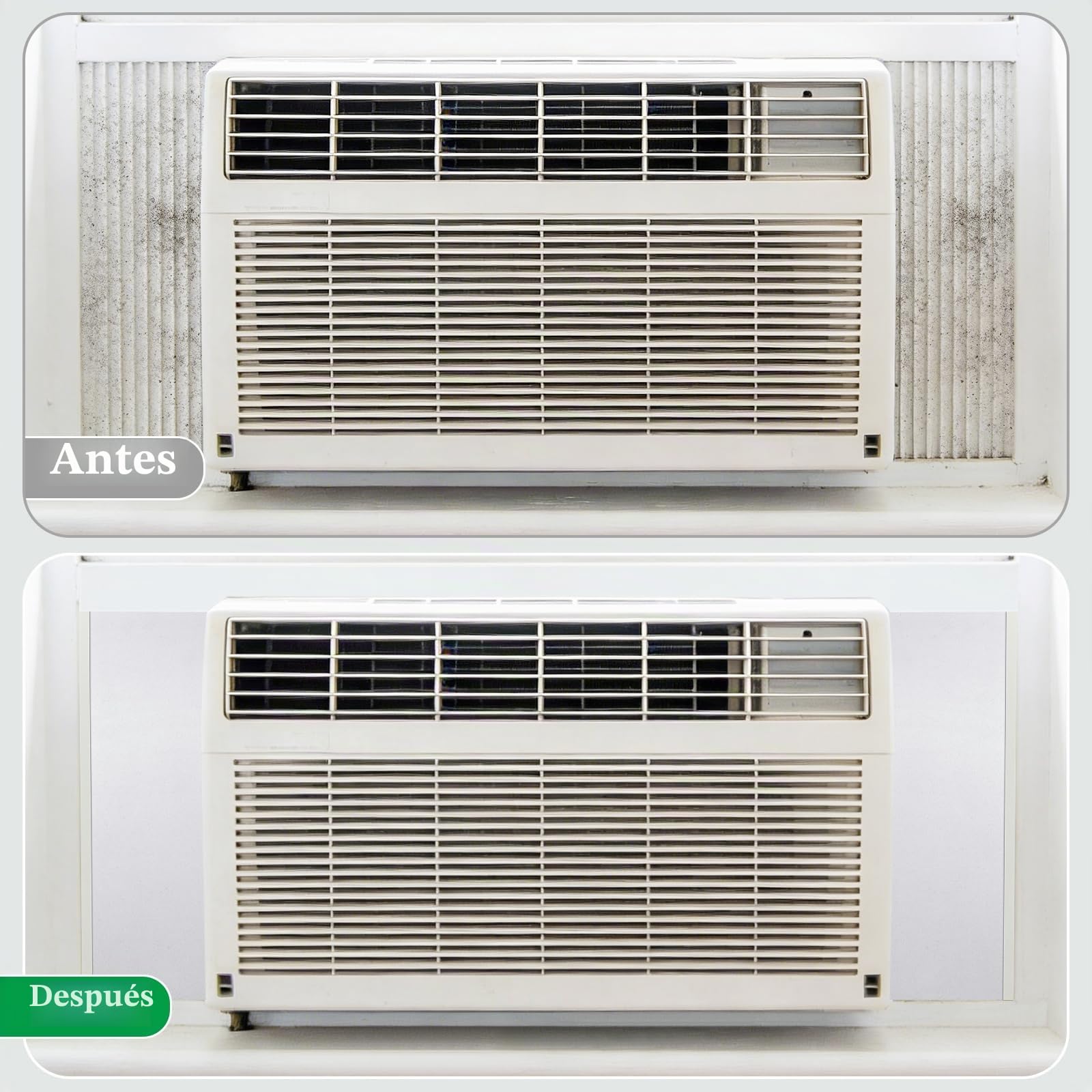 2 Piezas Panel De Espuma Aislante Lateral,Paneles De Espuma Aislante Para Aire Acondicionado De Ventana,Accesorios De Aislamiento Térmico Y Contra Corrientes De Aire Para Dormitorio,Sala de Estar