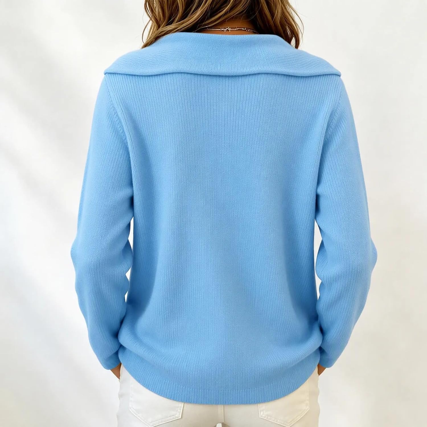 Womens Fall Winter Cute Bow Long Sleeve Oversized Sweaters