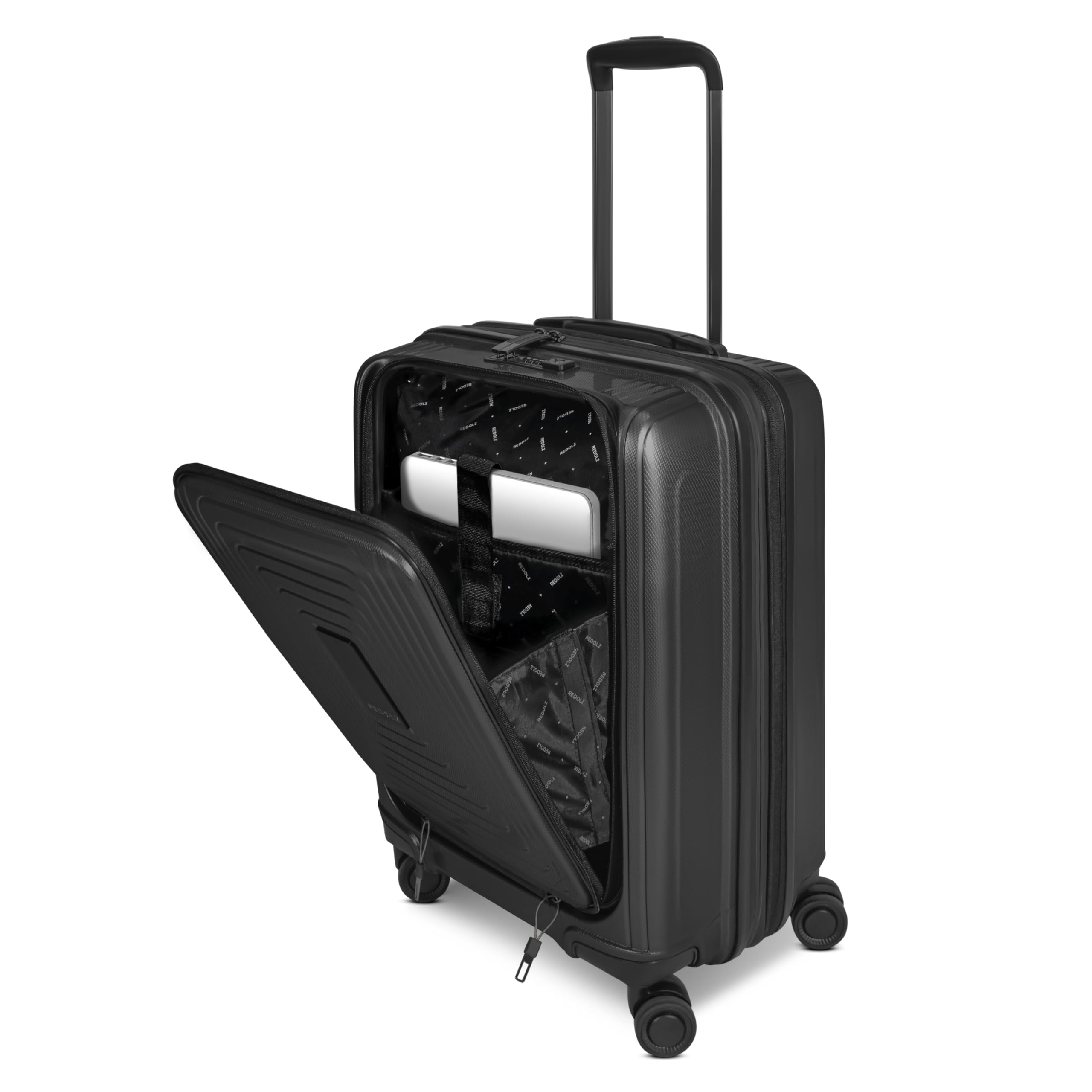REDOLZ Hartschalen Koffer-Set 2-teilig Laptopfach L | 40 x 23 x 55 cm, 52 x 34 x 77 cm, Dehnfalte, Polypropylen, Essentials 14