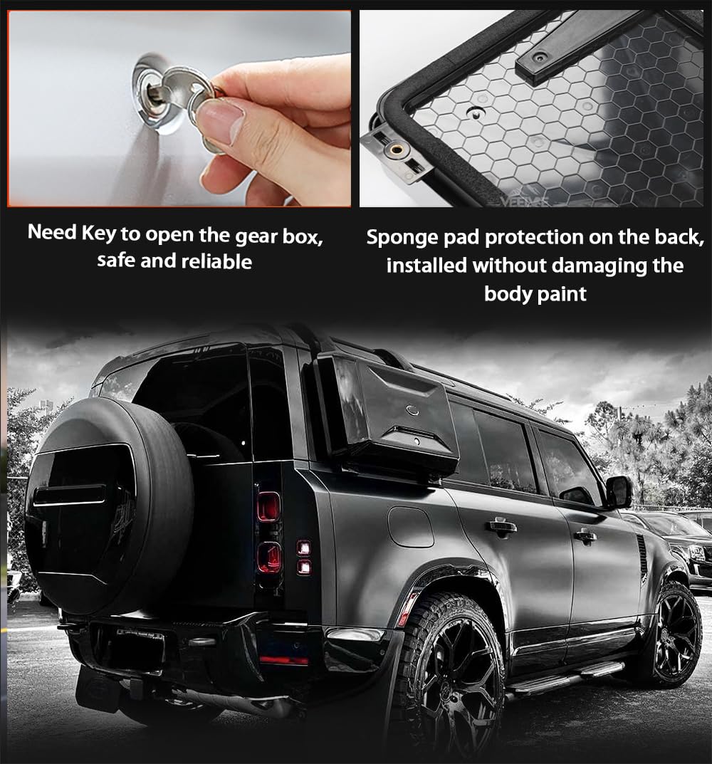 ABS Black Co-pilot Storage Box Holder For Land Rover Defender 90 110 2020-2023 | UK - View #9