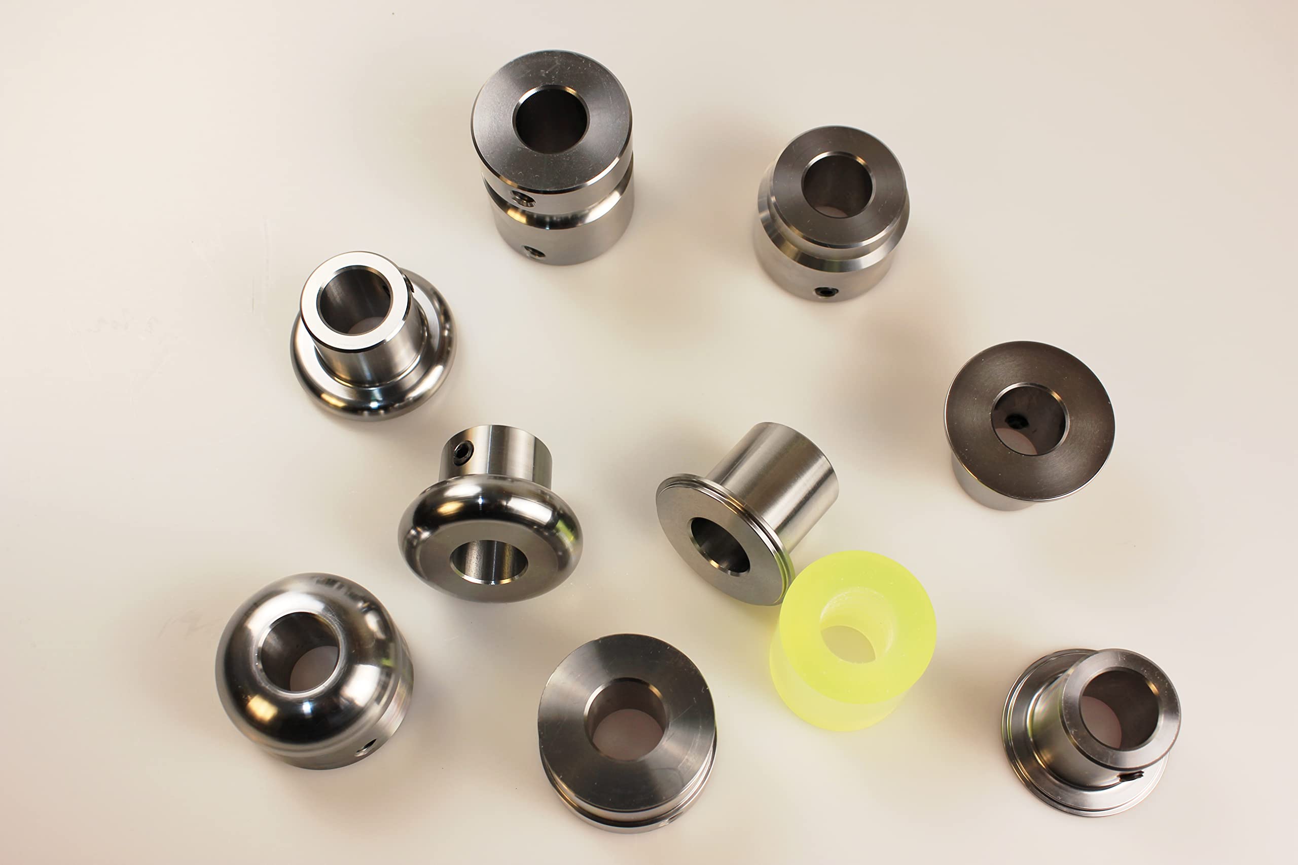 Wulstwalzenmatrizen Perlwalzen-Metallumformungssatz DIES Set mit 9 Stahlmatrizen und 1 Polyurethan-Unterrad passt auf die meisten 22-mm-Wellen