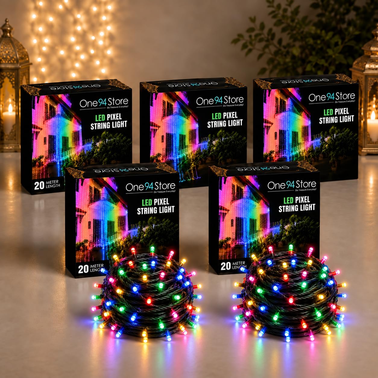 56 LED Fairy Lights - 20m Warm White String Lights -14