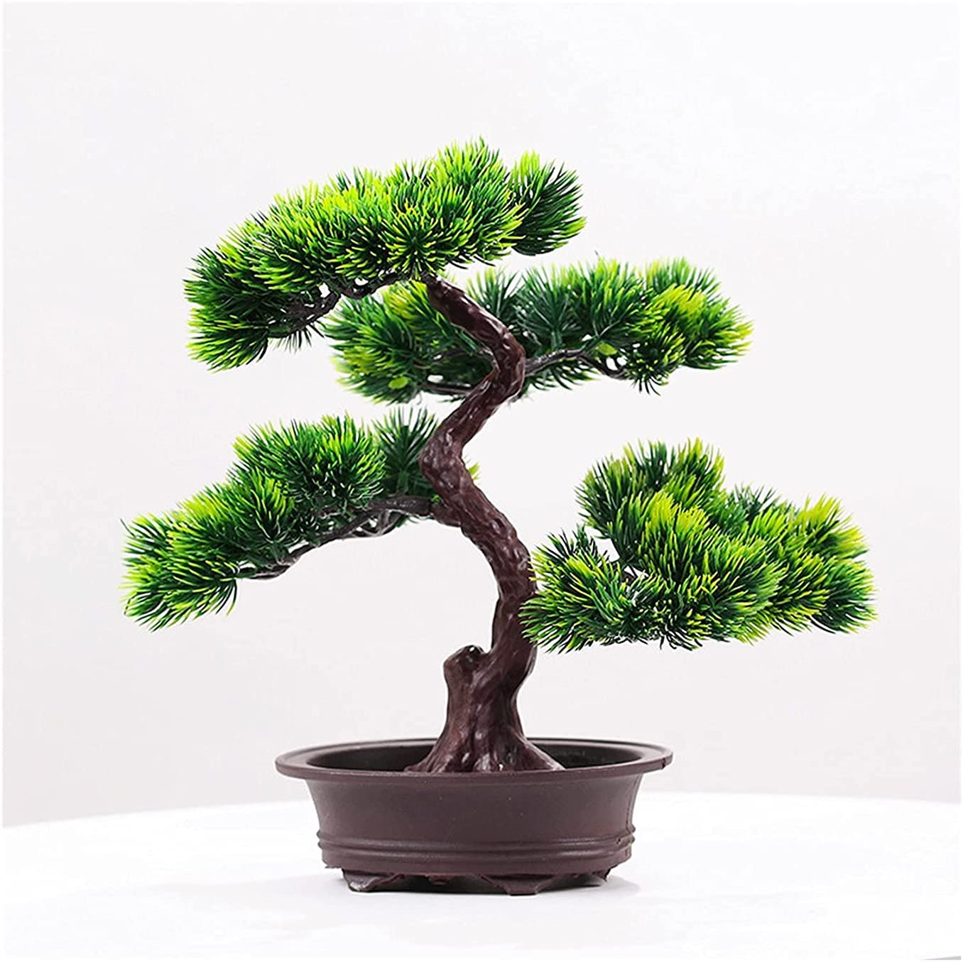 CAFIEDR 10 Inch Artificial Plant Bonsai Pine Tree For Garden Balcony Floor Fake Plant Decoration Fake Plant Decoration.