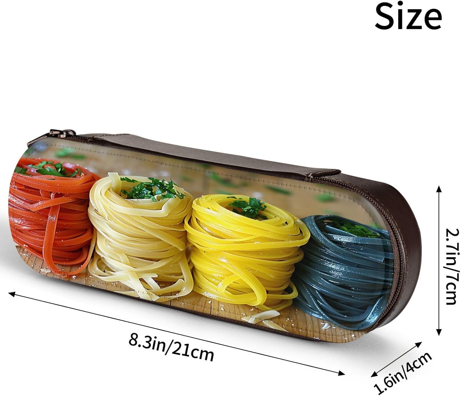 Rainbow Noodles Leather Multi Slot Pen Storage Case image 4