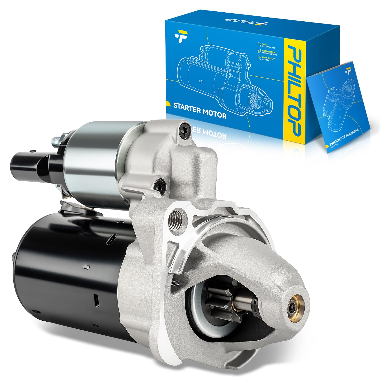 PHILTOP New 17975N Starter Motor Replacement for 2005-2006 Audi A4 1.8/2.0L