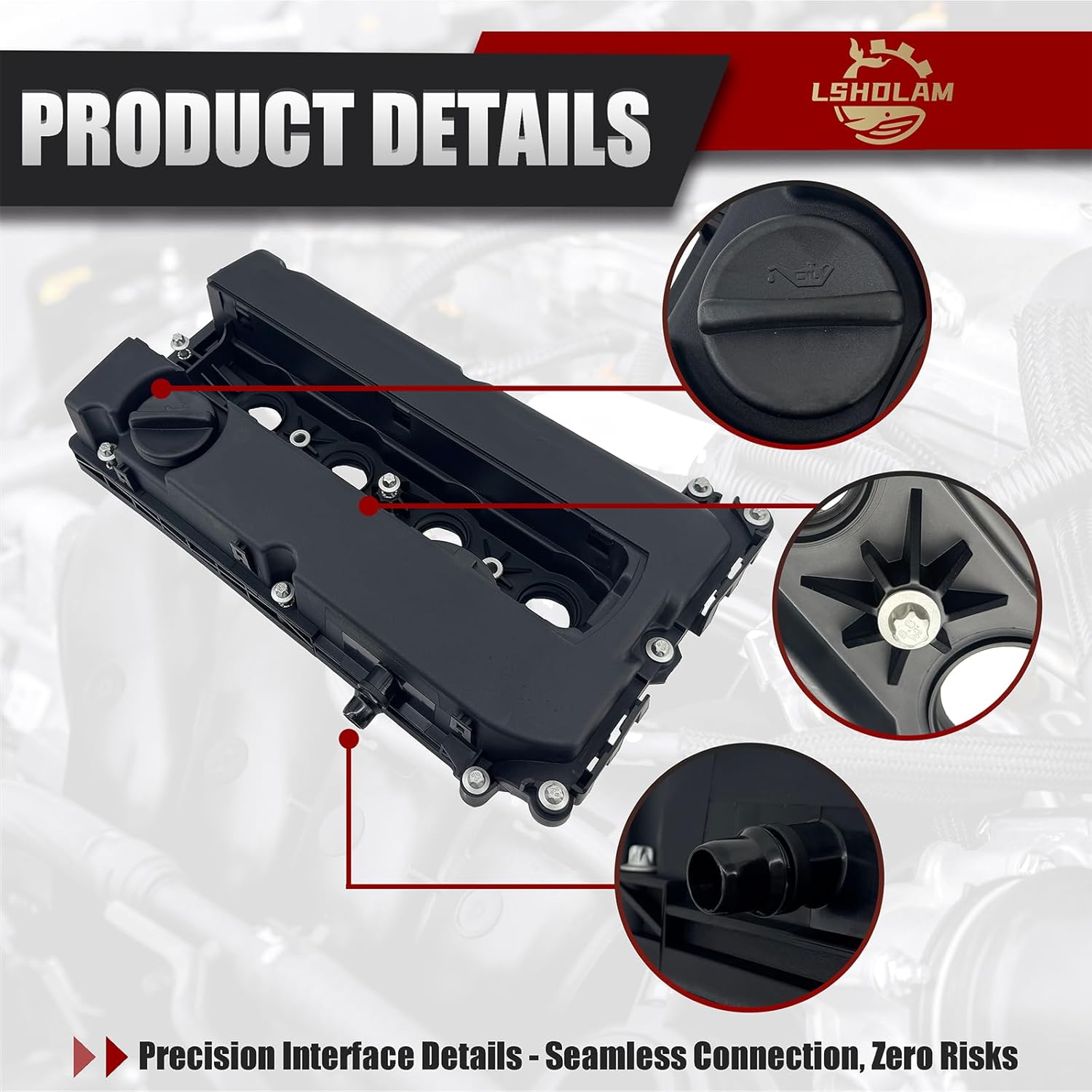 55558673 Valve Cover Compatible with Chevy Cruze Aveo Sonic 1.8L Ecotec Engine 2013-2015 - Replace 55564395 55573746D with Gasket
