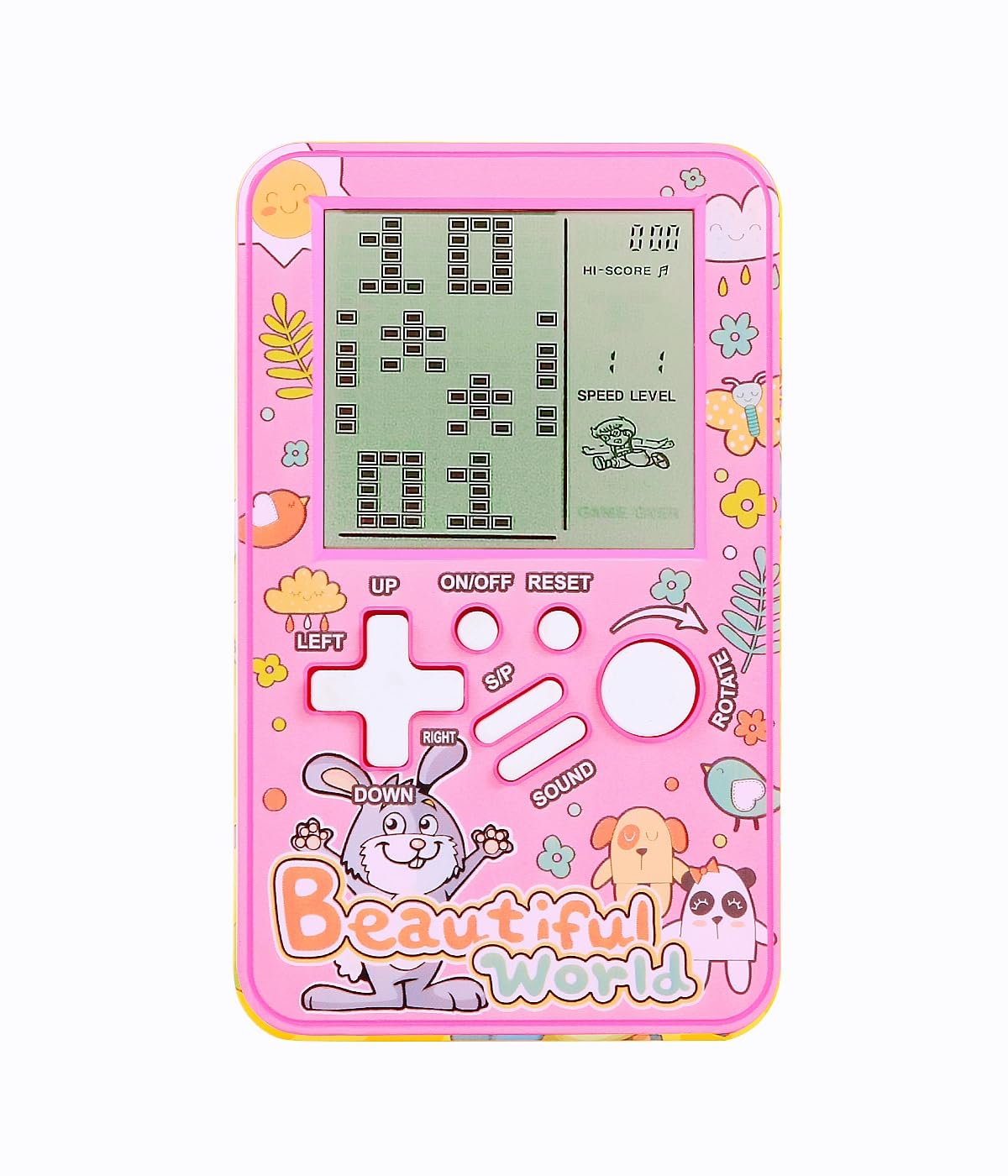 CZT Handheld Block Game Console Built-in Multiple Classic Retro Brick Games Electronic Entertainment Student Machine Player Portable Gaming Device