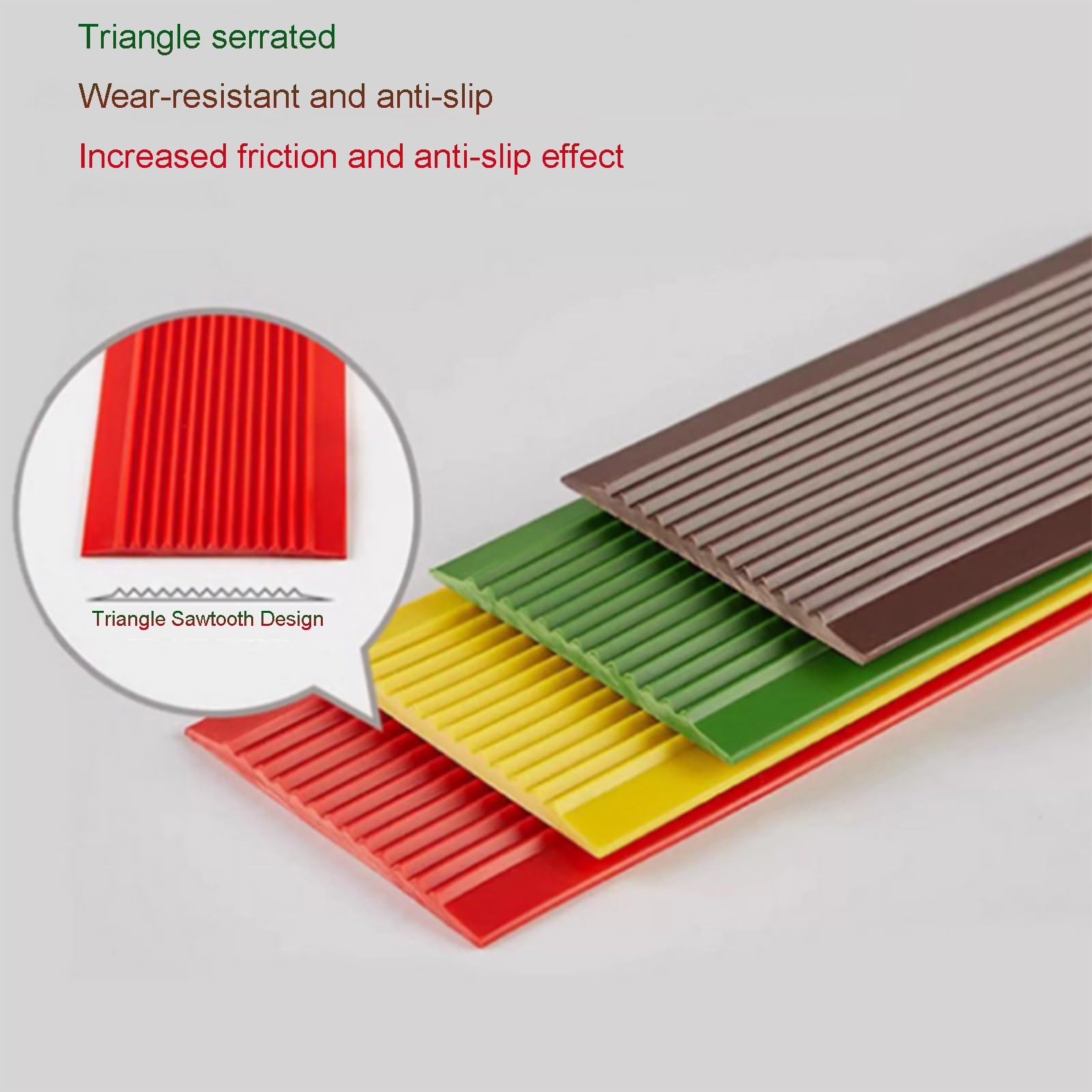 Striscia Antiscivolo per Scale, 10 M di Striscia di Pressione per Gradini in PVC Striscia Antiscivolo Autoadesiva per La Casa Striscia di Protezione degli Angoli dei Gradini(White,6cmx10m)