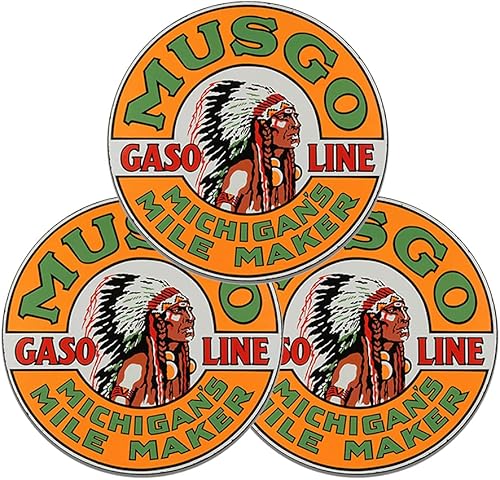 Miniatura 187 de Brotherhood Letrero de gas vintage de reproducción de letreros de metal vintage, letrero redondo de metal para garaje y hogar, 8 pulgadas de Nourse