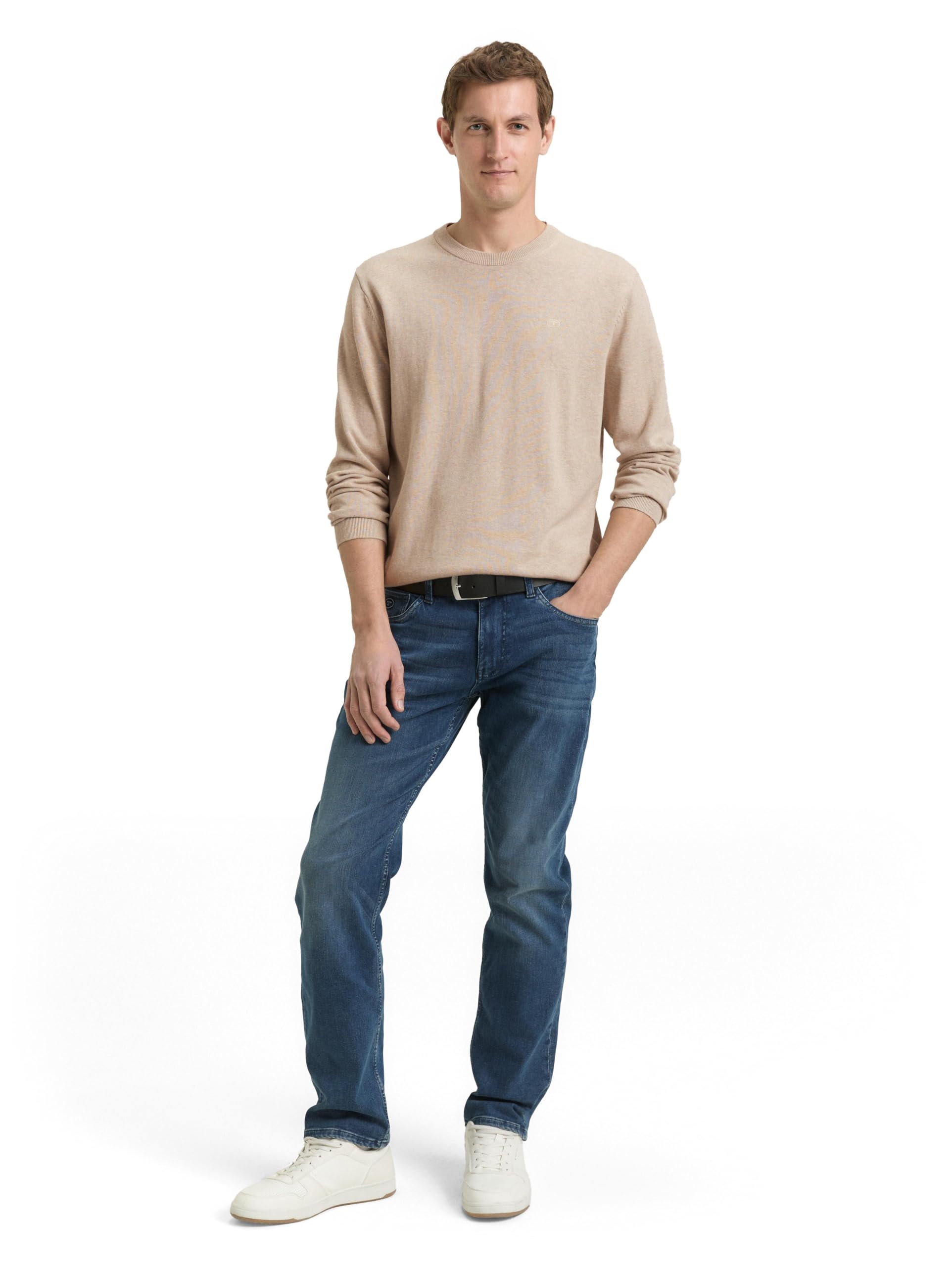 Tom Tailor Herren 1039805 Pullover, 38310 - Cashew Beige Melange, 3XL – Ansicht 2