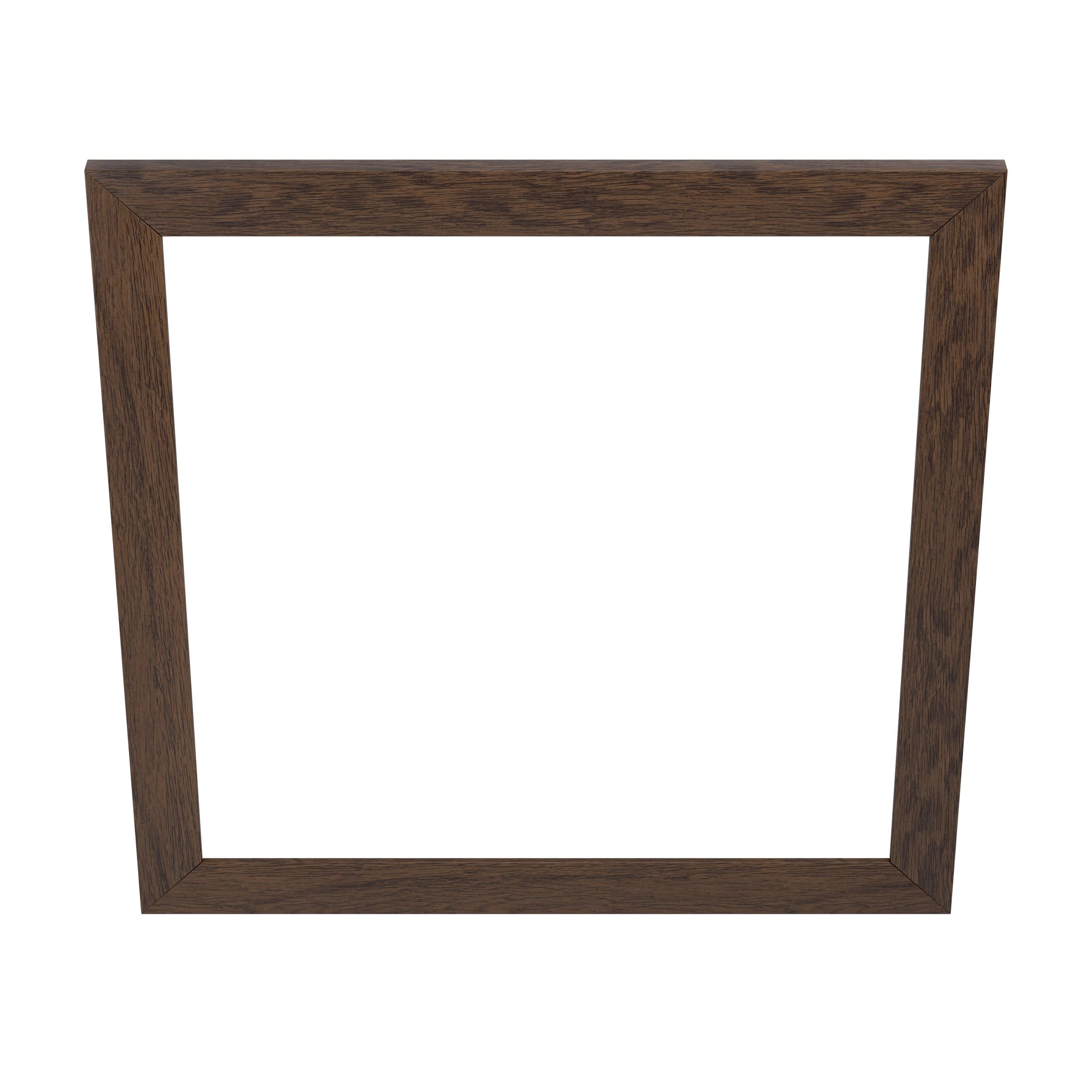 Eglo marco decorativo de madera, accesorio para el panel LED Salobrena 60 x | 60 cm, marco de madera cuadrado en marrón oscuro