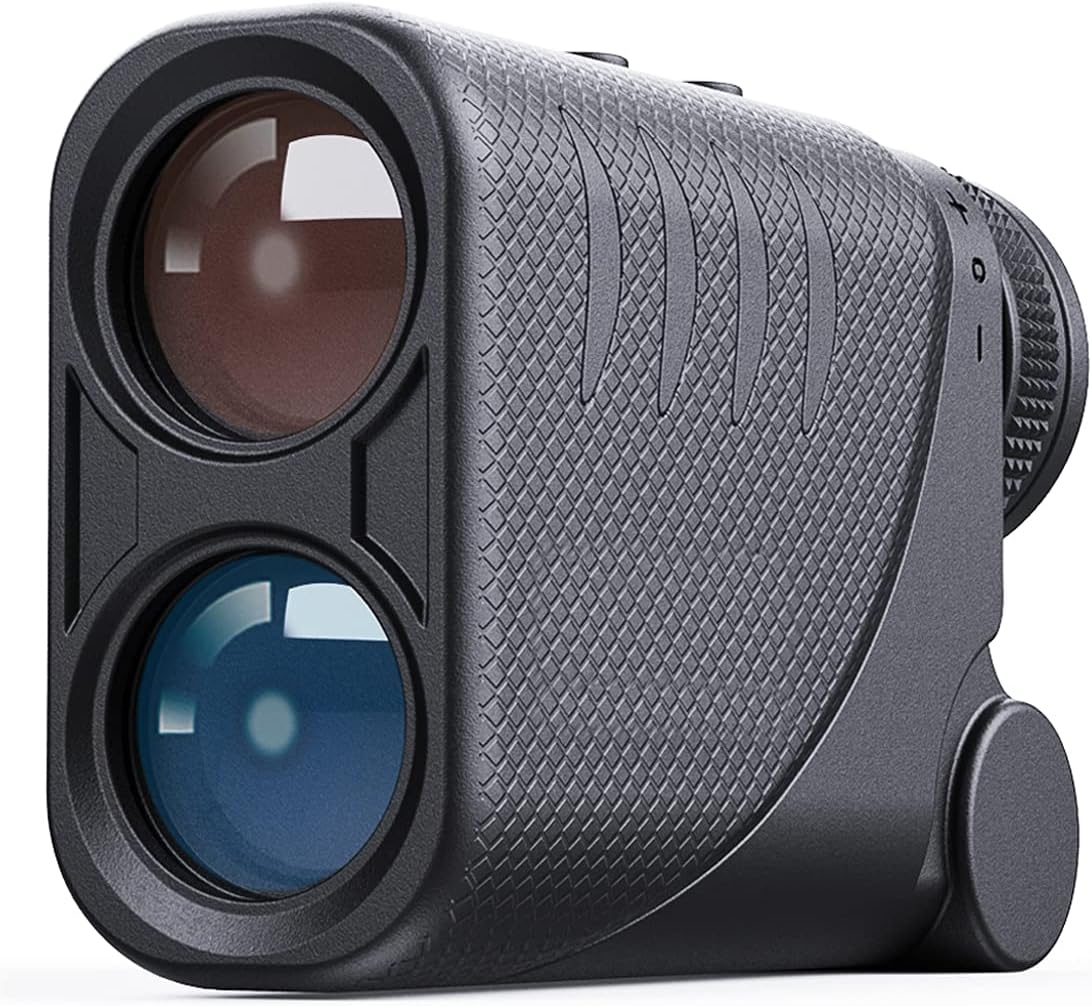 Golf Rangefinder,Hunting Laser Rangefinder,6X Magnification Clear View 1500 Yard Rangefinder with Battery and Soft Case-Black