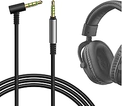 GEEKRIA QuickFit Audio Cable Compatible with Logitech G Pro, G Pro X, G433, G233 5 Pin 3.5mm Aux Replacement Stereo Cable (1.2m)