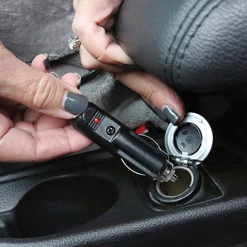 Miniatura 4 de GREAT WORKING TOOLS Manta térmica para auto, manta térmica de 12 V para auto, manta eléctrica de 12 V, lavable, 3 ajustes de calor, apagado