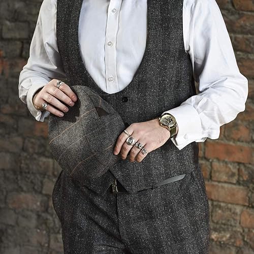 Miniatura 6 de Gorra de Newsboy para hombre, gorra plana, mezcla de lana de hiedra, gorras para hombre, sombrero de Gatsby