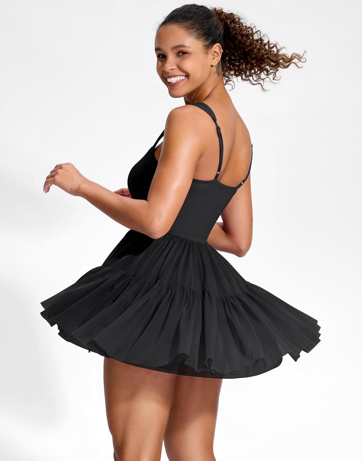 Soothfeel Tennis Dresses for Women Athletic Dress with Built in Shorts & Bra Flowy Golf Workout Dresses with Pockets Summer - Image 6