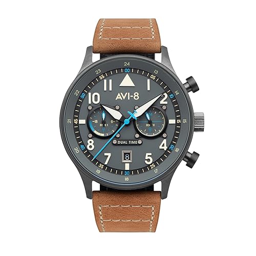 AVI-8 Hawker Hurricane Men's Pilot Watch – Dual Time Japanese