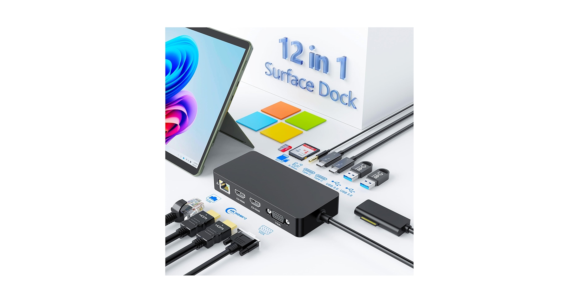Amazon.com: Surface Docking Station – Triple Display (2 HDMI