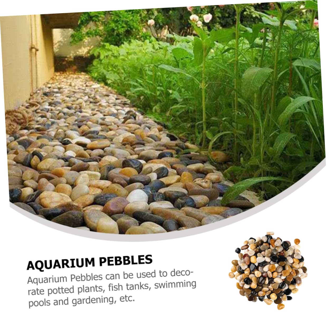 BESPORTBLE 2taschen Natursteine Für Aquarium Und Garten Bunte Kieselsteine Für Pflanzen Vasen Und Dekorationen Für Und Aquarien-