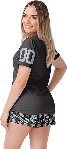 Miniatura 8 de FOCO Women's NFL Team Logo Ladies Gameday Ready Jersey Pajama Set
