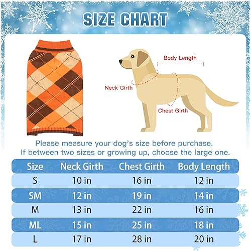 Miniatura 2 de Suéter para perros y mascotas, ropa de punto para mascotas, suéteres clásicos de cuello alto con agujero para la correa, ropa cálida de invierno