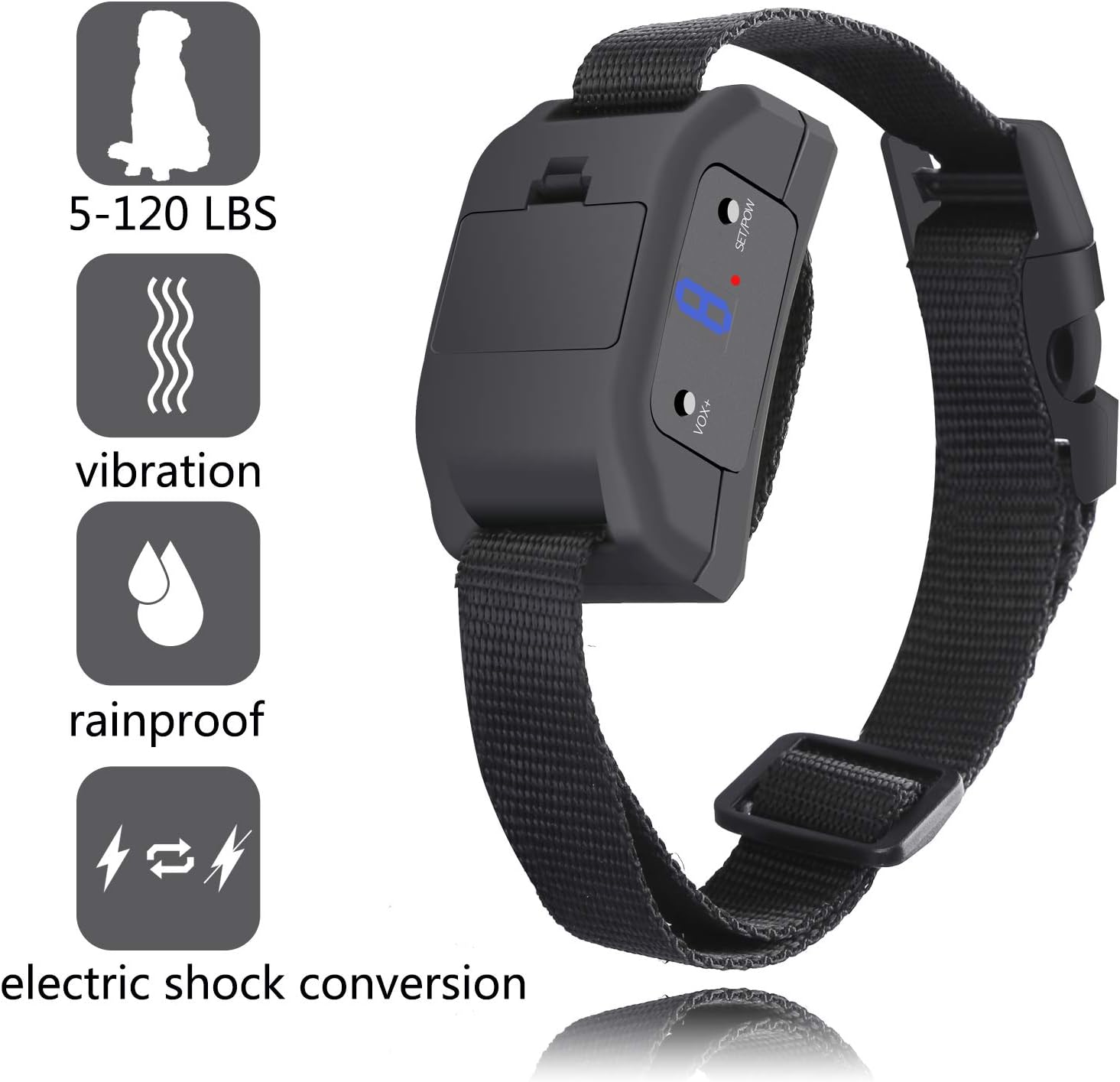 Bark Collar [2019 Newest Automatic ] —Stop Dogs Barking Fast/Vibration/Control Barking/Battery Anti bark Collar/ Adjustable Collarfor Small, Medium, Large Dogs
