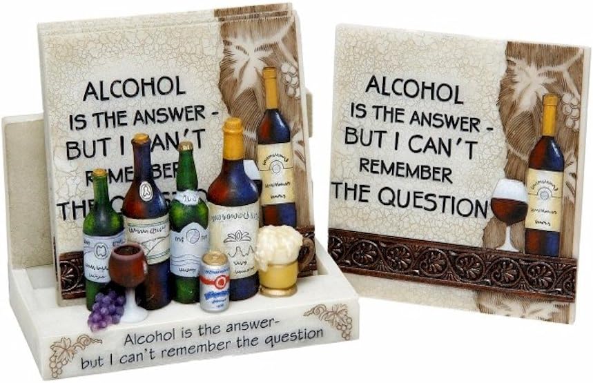Alcohol is the Answer Coaster Set Coaster Set