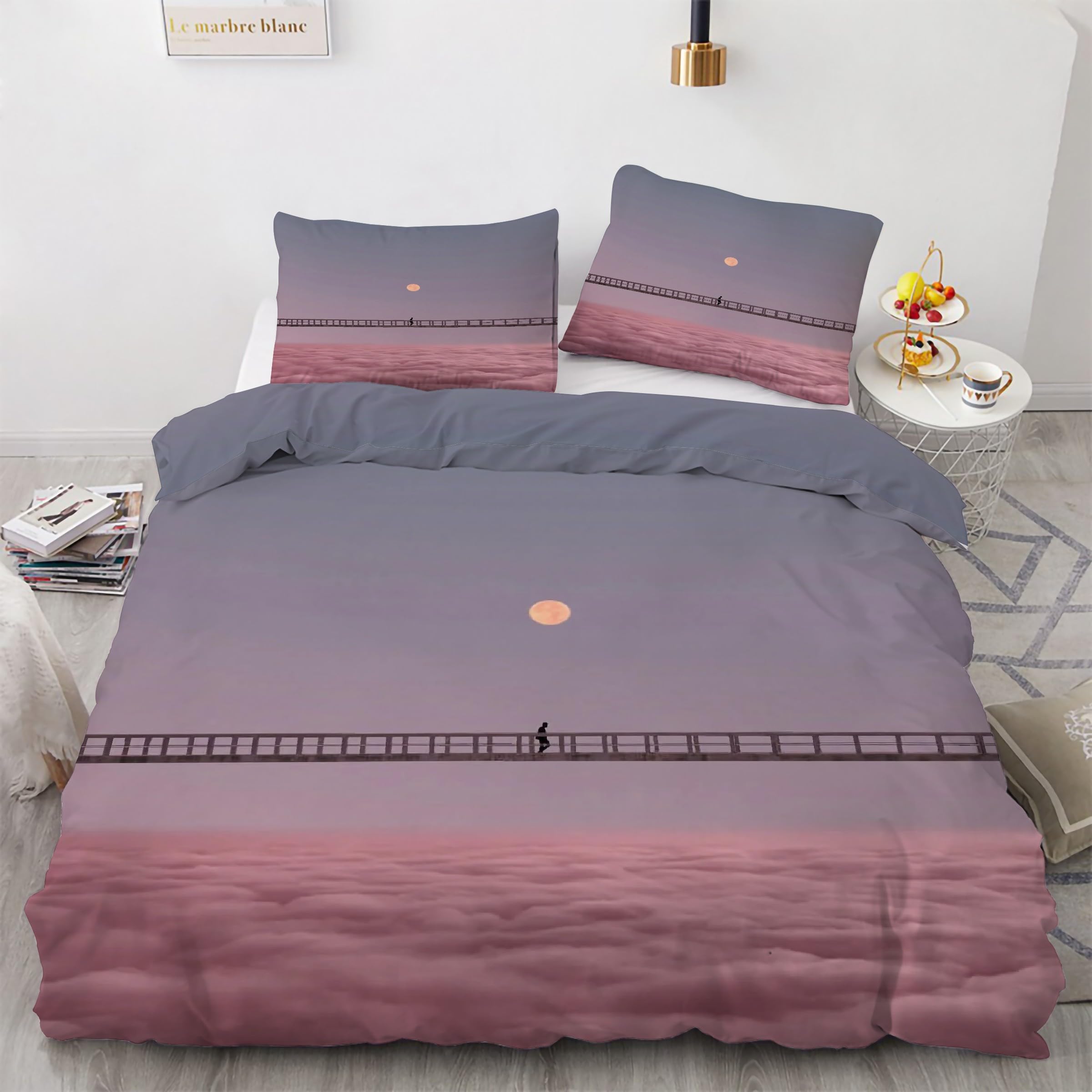 Housse de couette 90x190 rose pour une chambre d'enfant douce et accueillante au quotidien