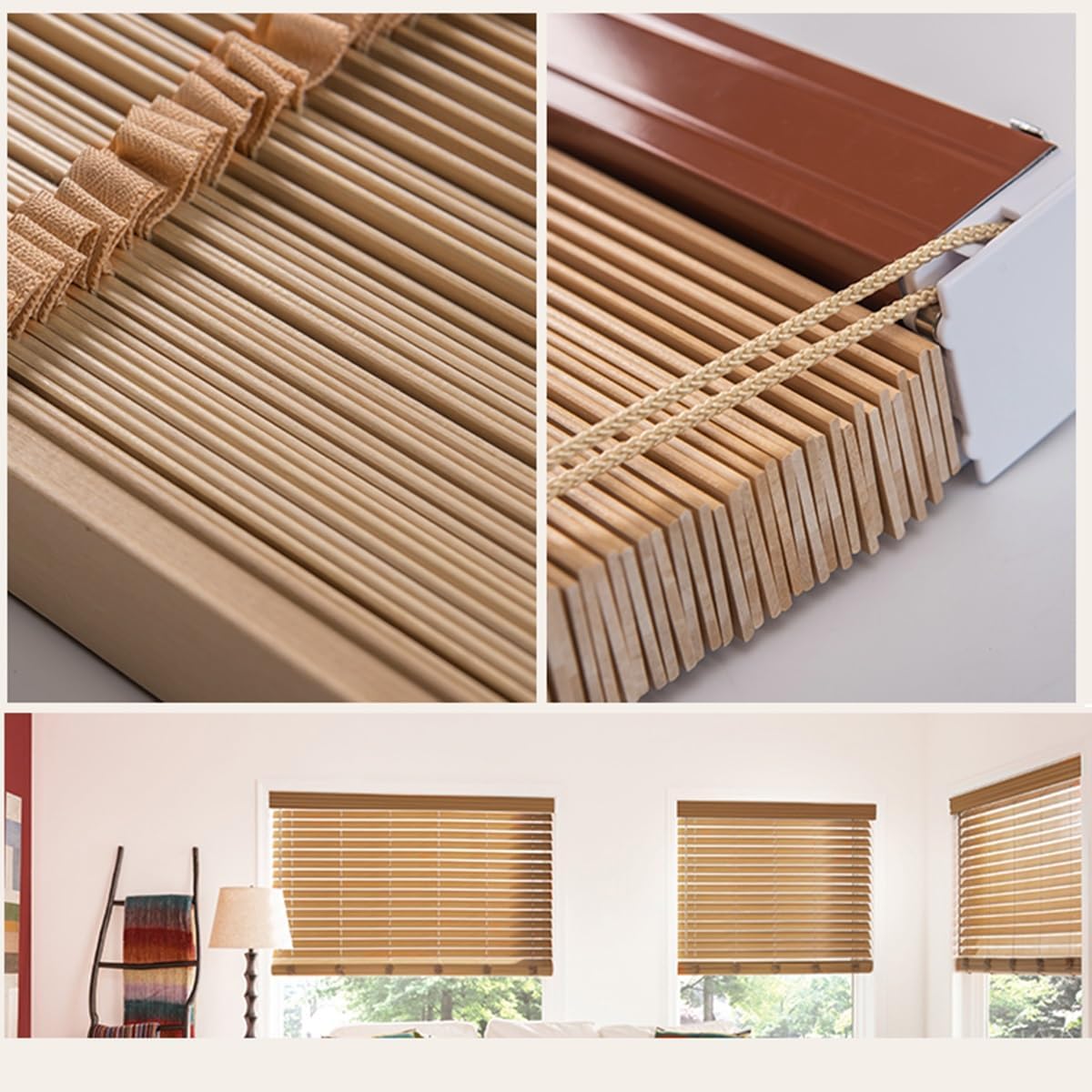 無印良品 木製ブラインド・50mm ブラウン 木製ブラインド・50mm