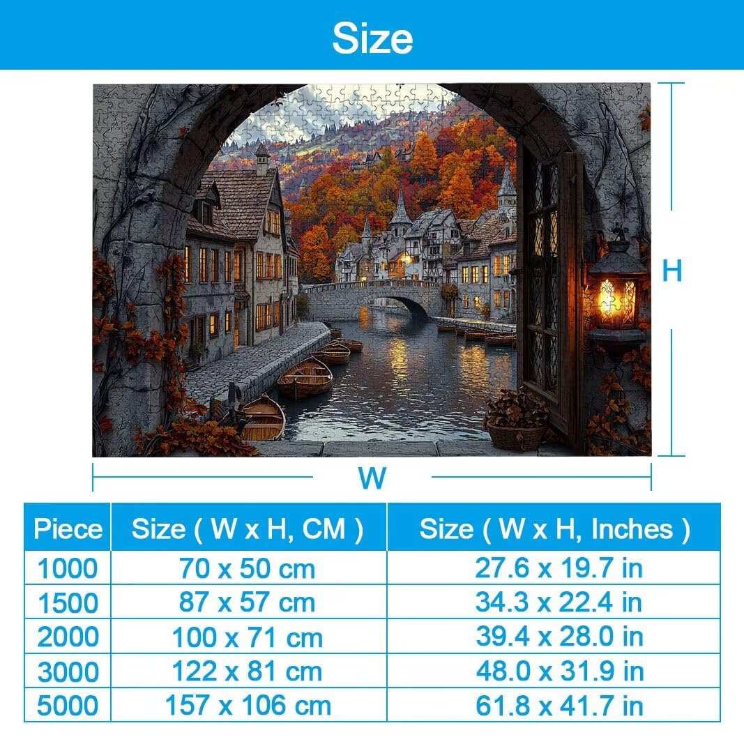 Puzzle Venise, Puzzle 2000 Pièces Adultes, Puzzles pour Décor Murale -2983