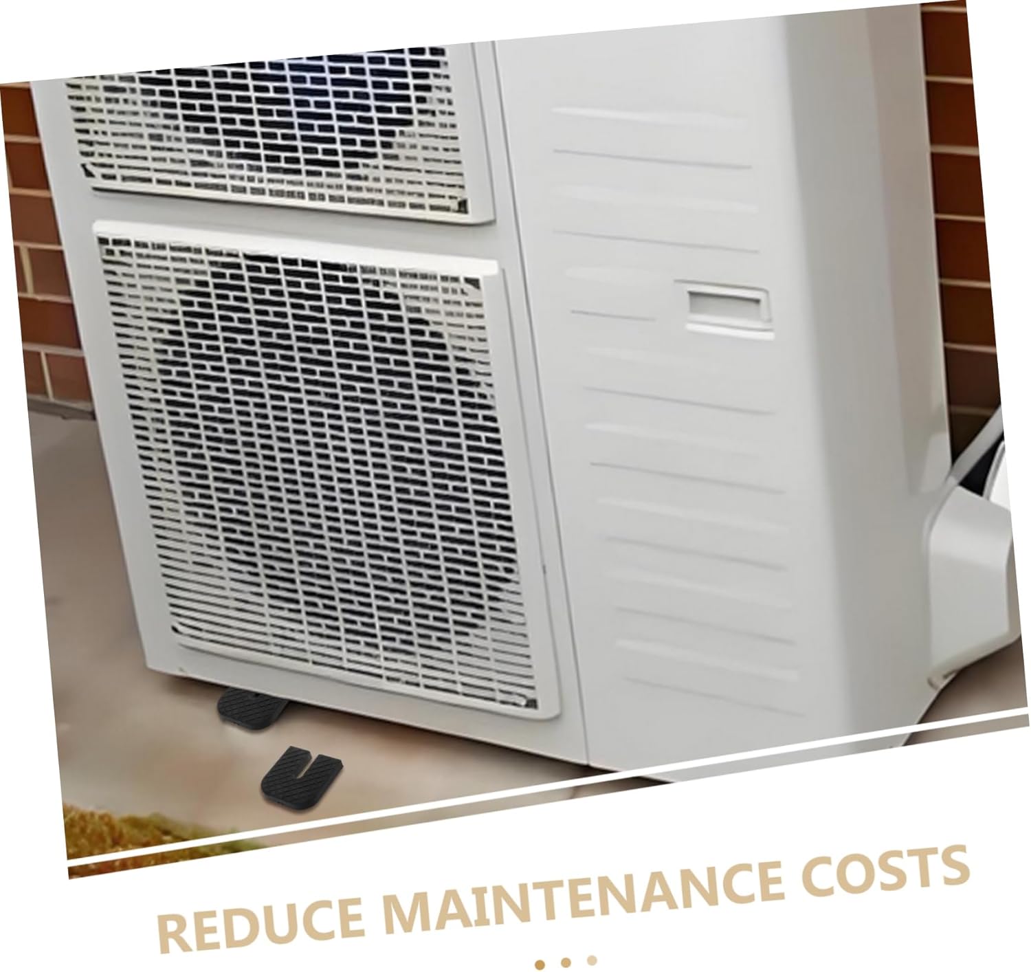 20pcs U-Shaped Rubber Silence Pads for Air Conditioner Noise Reduction - Wear-Resistant Mats Maximize Control for Outdoor Units Furniture