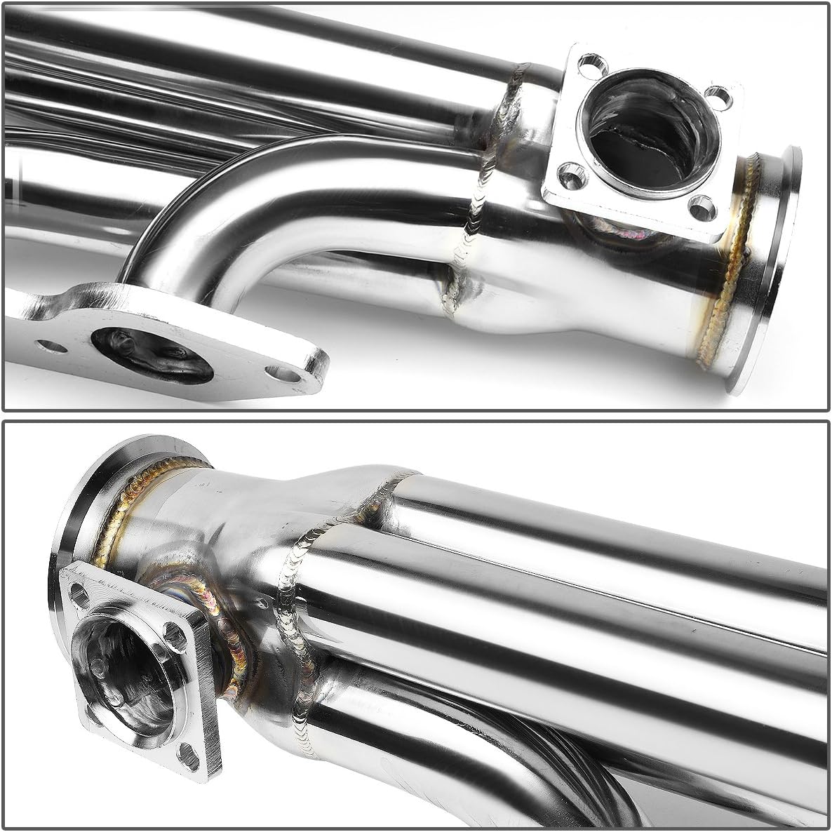 DNA Motoring TM-BBC-S-VB-3-46 Ram Horn Turbo Manifold [For 66-95 Chevy/GMC]