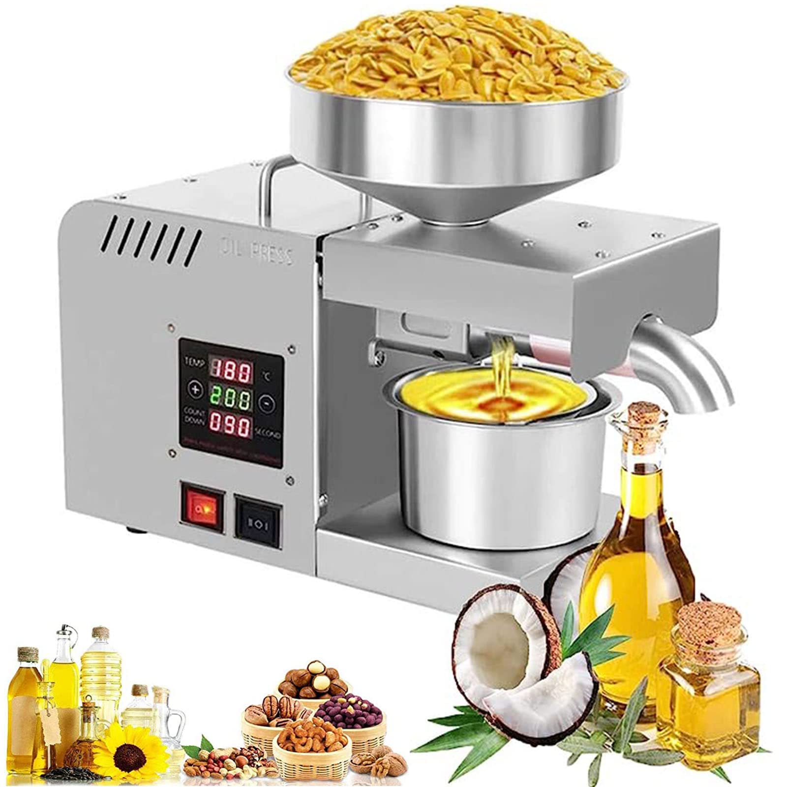 Machine d'extraction d'huile de noix pour produire votre huile végétale pure sans additif
