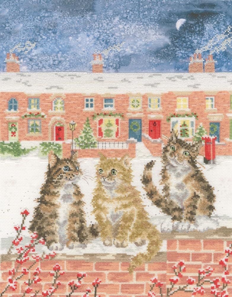 Bothy Threads Counted Cross Stitch Kit - Snow is Glistening