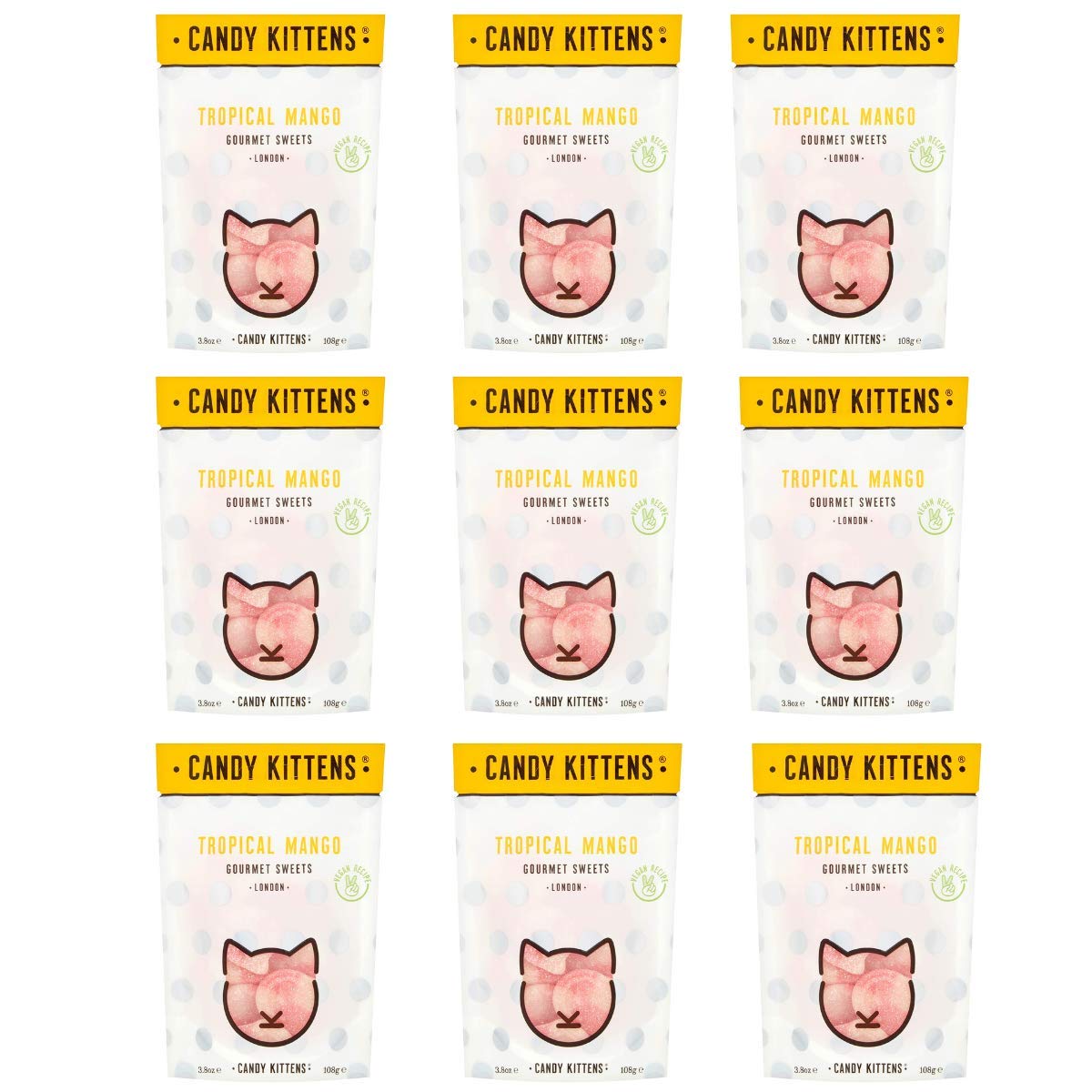 Buy Candy Kittens Tropical Mango Vegan Sweets Palm Oil Free, Natural