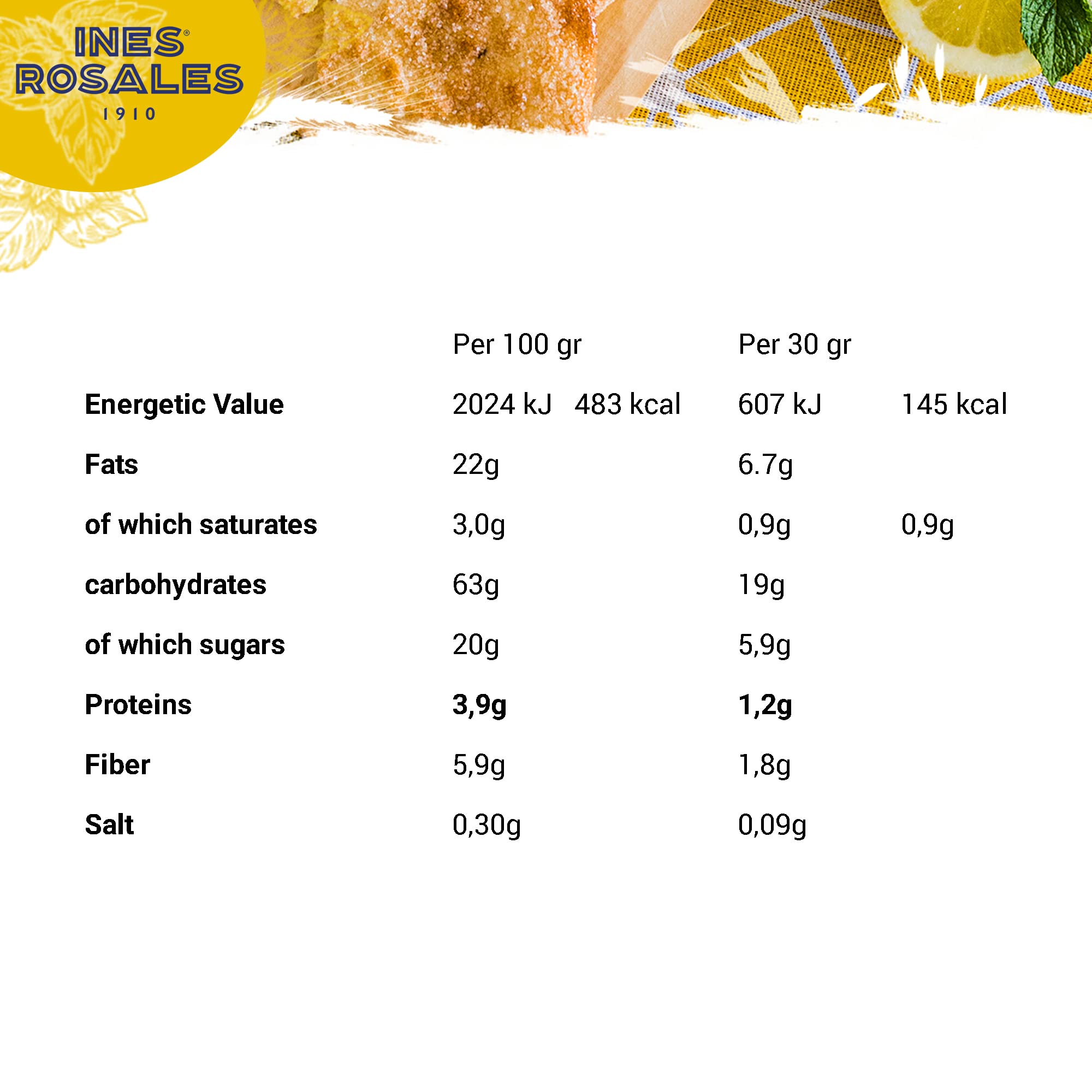 Ines Rosales Tortas all'olio di oliva dolce al limone, deliziosi biscotti vegani, snack spagnoli, 14 x 120g