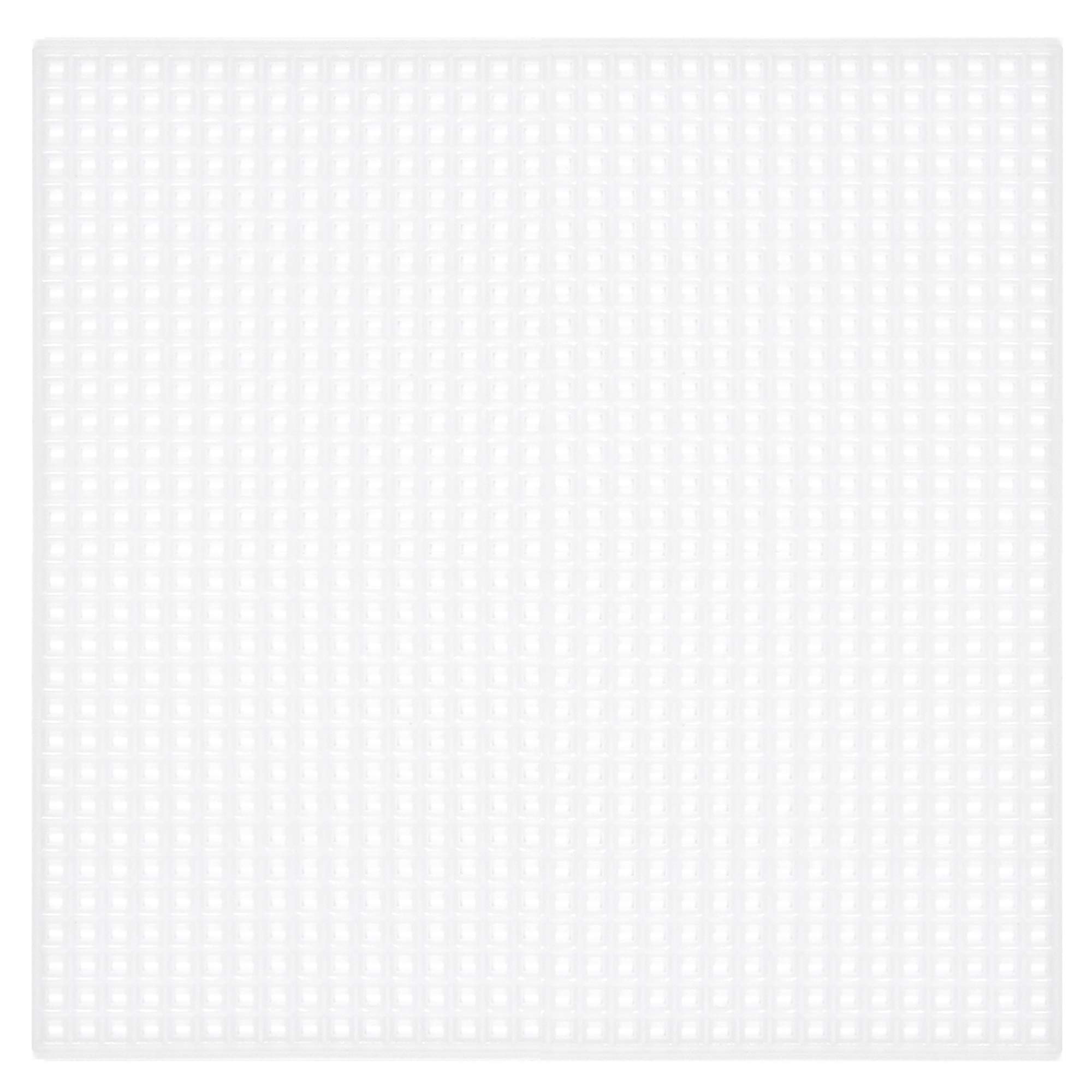 CousinDIY 7 Count Plastic Stitching Canvas, 4 inch Square, 10/Pkg, White