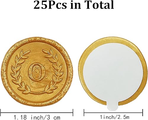 Miniatura 2 de 25 calcomanías adhesivas de cera con letra O, hechas a mano, sin necesidad de sellar, rasgar y usar calcomanías de cera para invitaciones de boda,