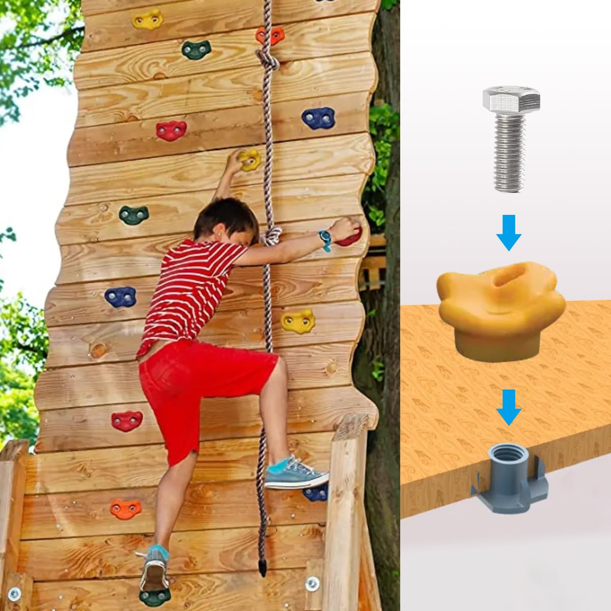 50 Dadi A T M8 X 11mm In Acciaio Zincato - Per Fissaggi Sicuri In Legno E Plastica - Foto 8