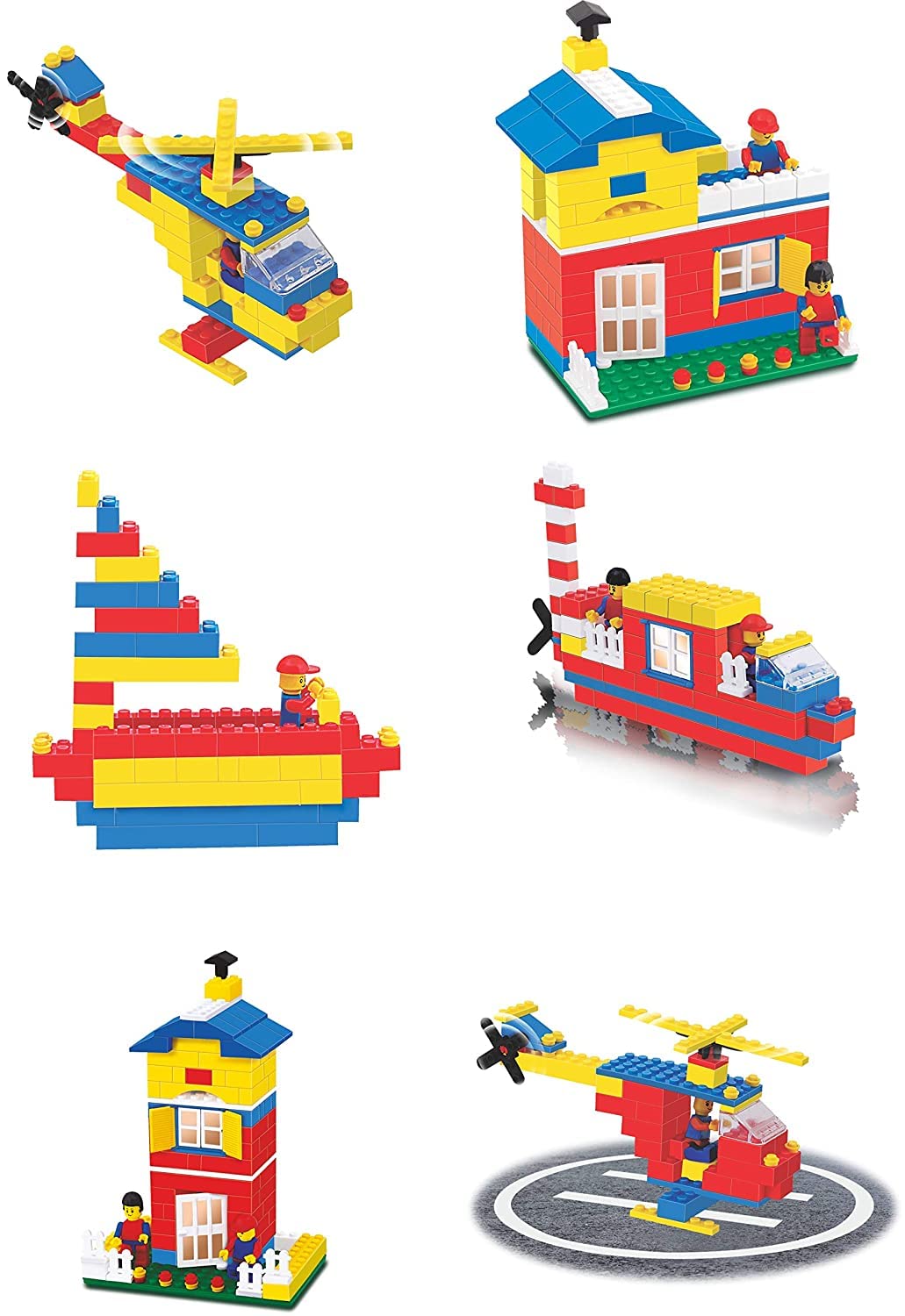 Toy Mall Giant Expert Building Blocks for Kids, 180+ Pieces Blocks. let Your Kid Make Everything Dreams of. Improves Logical Thinking and Cognitive Skills of Kids